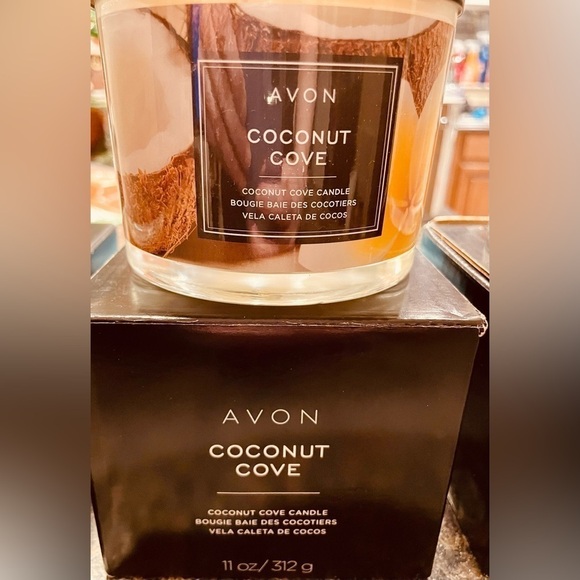 😴 AVON CANDLES Retired RARE Limited Edition 3 Varieties Coconut~ Waffle ~ Violet - Picture 6 of 7